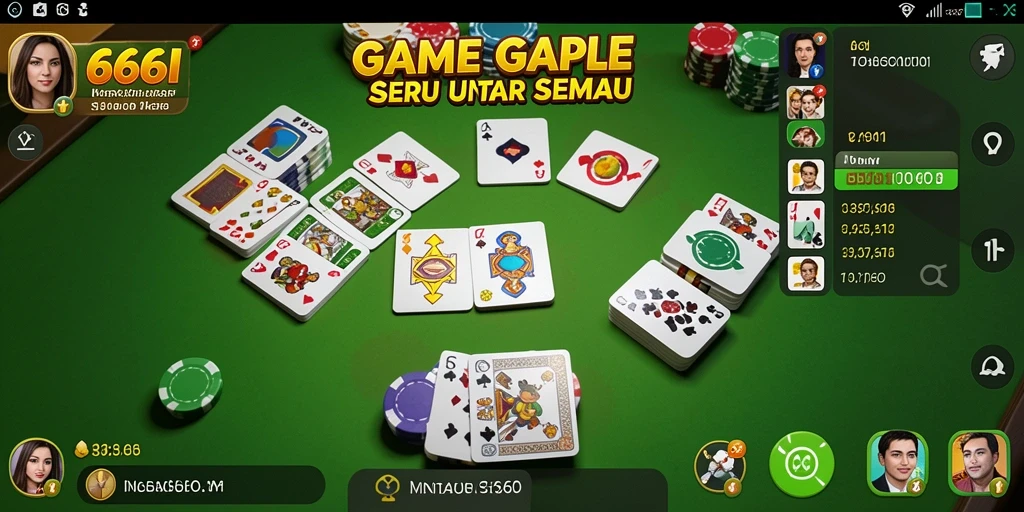 Screenshot gameplay Gaple 666I yang menampilkan momen seru.