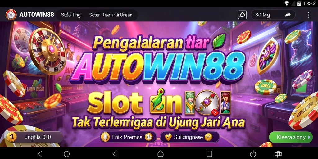 Screenshot gameplay <strong>AUTOWIN88</strong> menampilkan mesin Slot yang menarik dan fitur bonus.