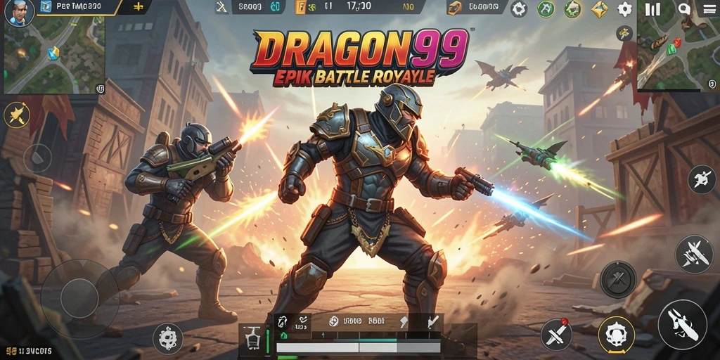 Tampilan gameplay intens di DRAGON99 yang penuh aksi.