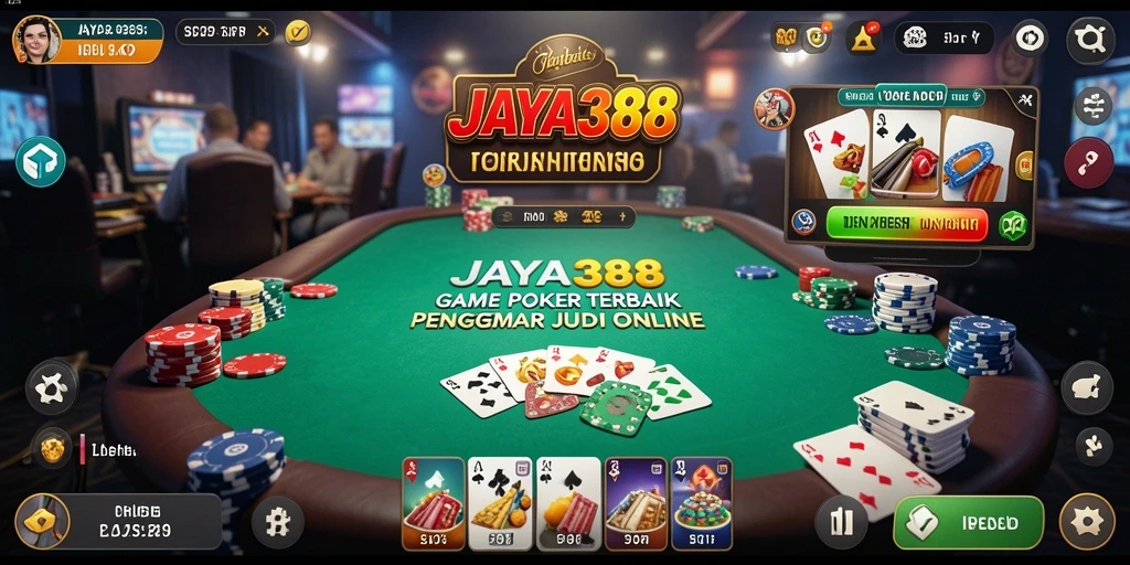 Screenshot gameplay JAYA388 yang menampilkan aksi intens Poker.