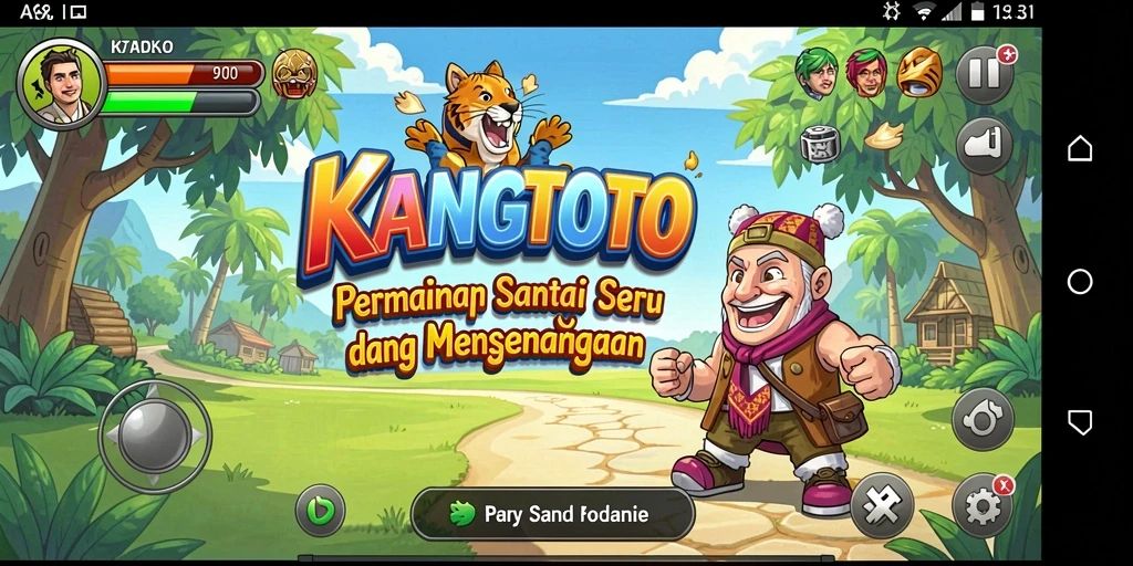 Screenshot KANGTOTO menampilkan gameplay yang seru dan menarik.