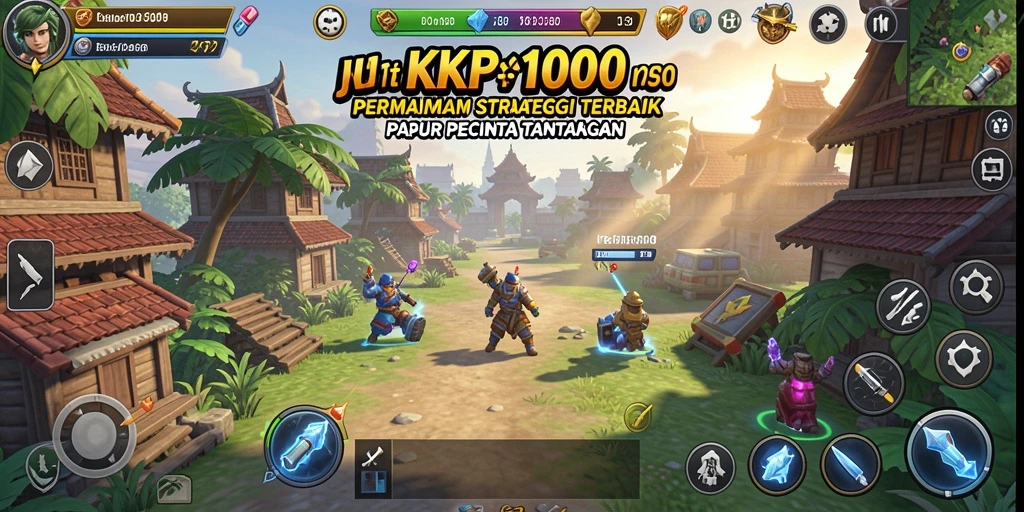 Screenshot utama KPK100 menampilkan aksi strategis yang mendebarkan.