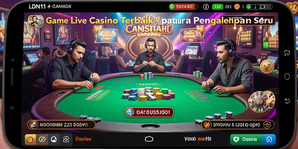 Tampilan gameplay Live Casino LDN11 yang menarik dan interaktif.