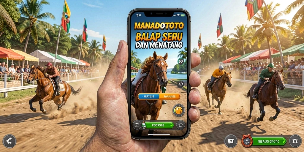 Screenshot MANADOTOTO menunjukkan aksi balap yang mendebarkan dan dramatis.