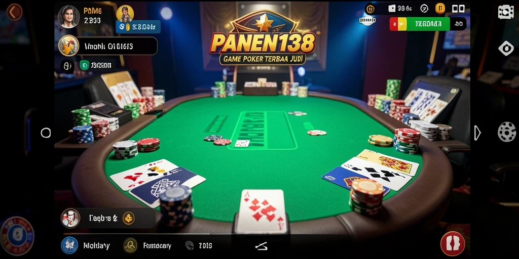 Screenshot utama PANEN138 menampilkan gameplay Poker yang seru dan menantang.
