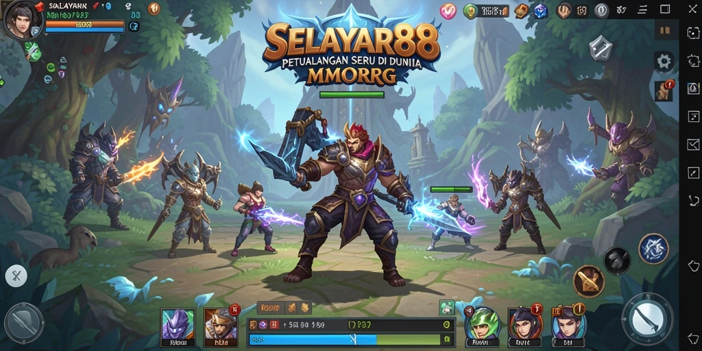 Tampilan gameplay SERU di SELAYAR88, menjelajah dunia fantasi.