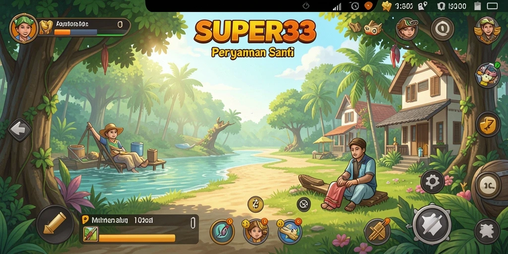 Tampilan menarik dari gameplay SUPER33 yang menyenangkan.