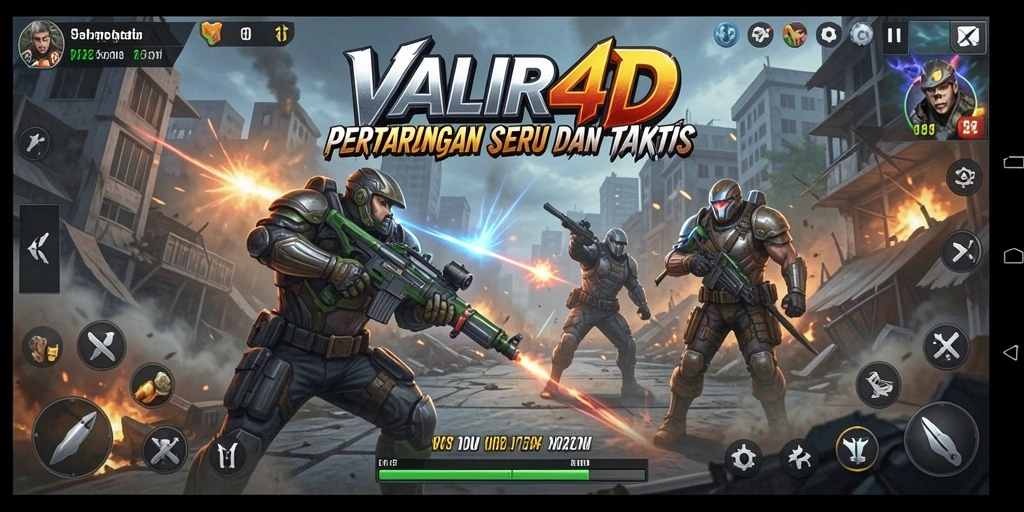 Tampilan pertarungan mendebarkan dalam permainan VALIR4D.